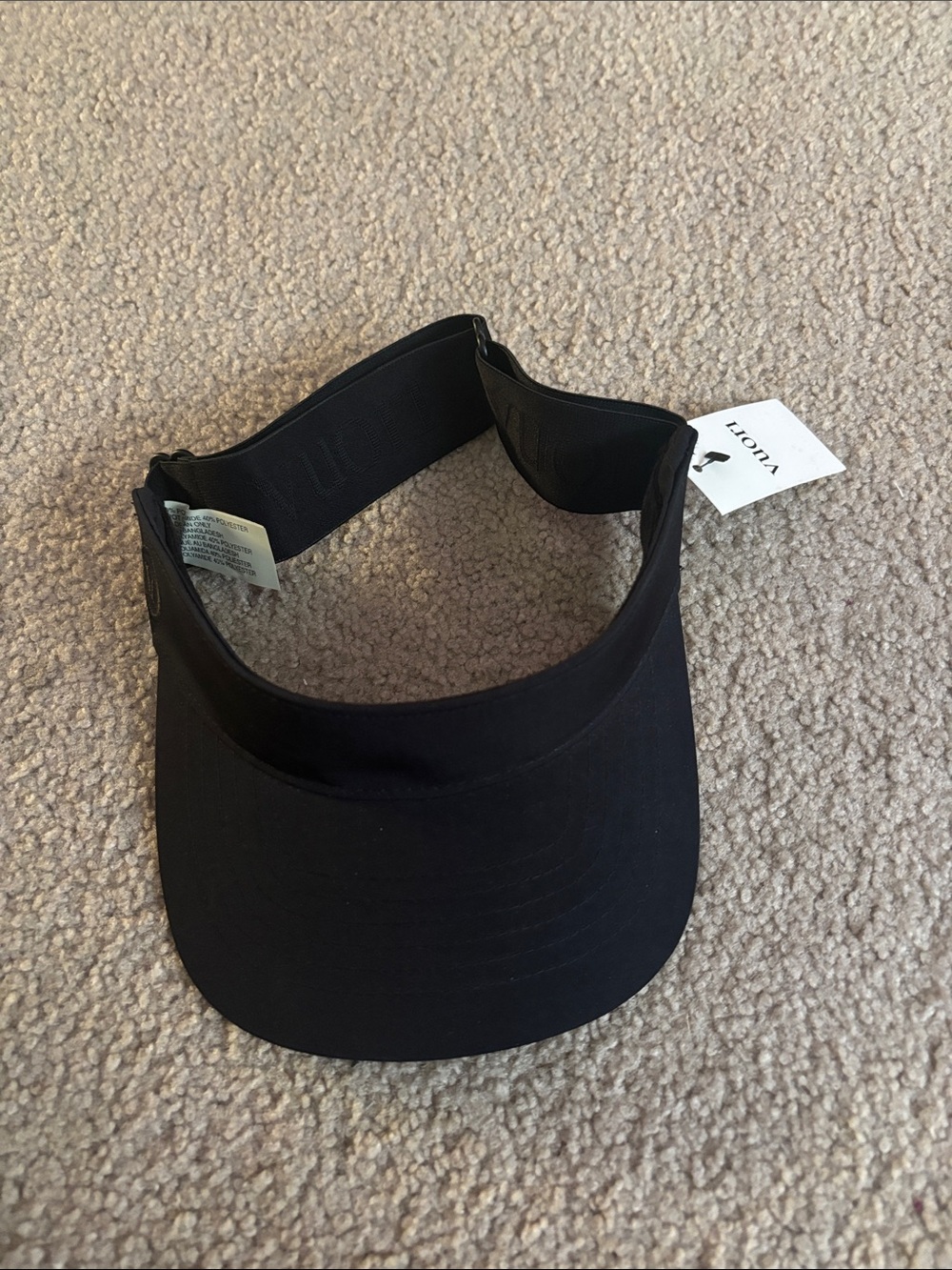 Vuori Black Women's Sun Visor NWT